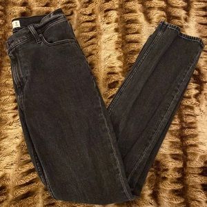 Abercrombie Ultra High Rise Black Straight Jeans